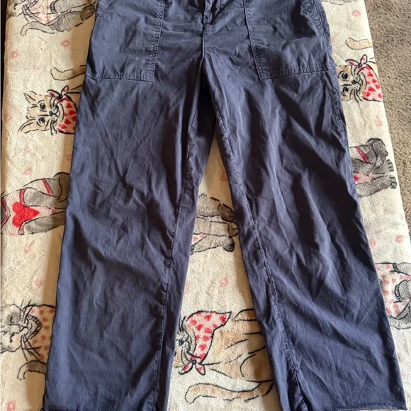 Frank & Eileen Navy Cropped Pants - Picture 1 of 5